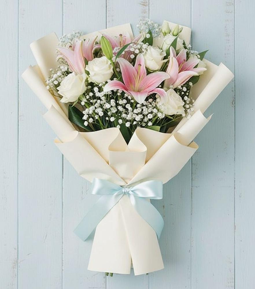 Букет цветов из: Лилии в Новоспасском