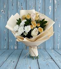 Букет цветов из:  Розы и Хризантемы в Новоспасском