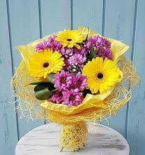 Букет цветов из:  Хризантемы и Герберы в Новоспасском