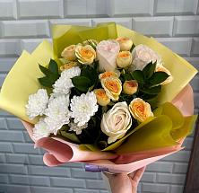 Букет цветов из:  Розы и Хризантемы #REPLACE_PRED# Новоспасском