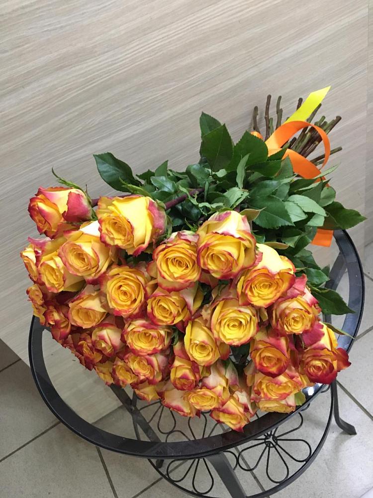 Букет Желтые розы в Новоспасском