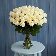 Букет 51 Белая роза Эдлесс Лав #REPLACE_PRED# Новоспасском