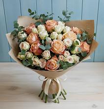 Букет цветов из:  Альстромерии и Розы в Новоспасском