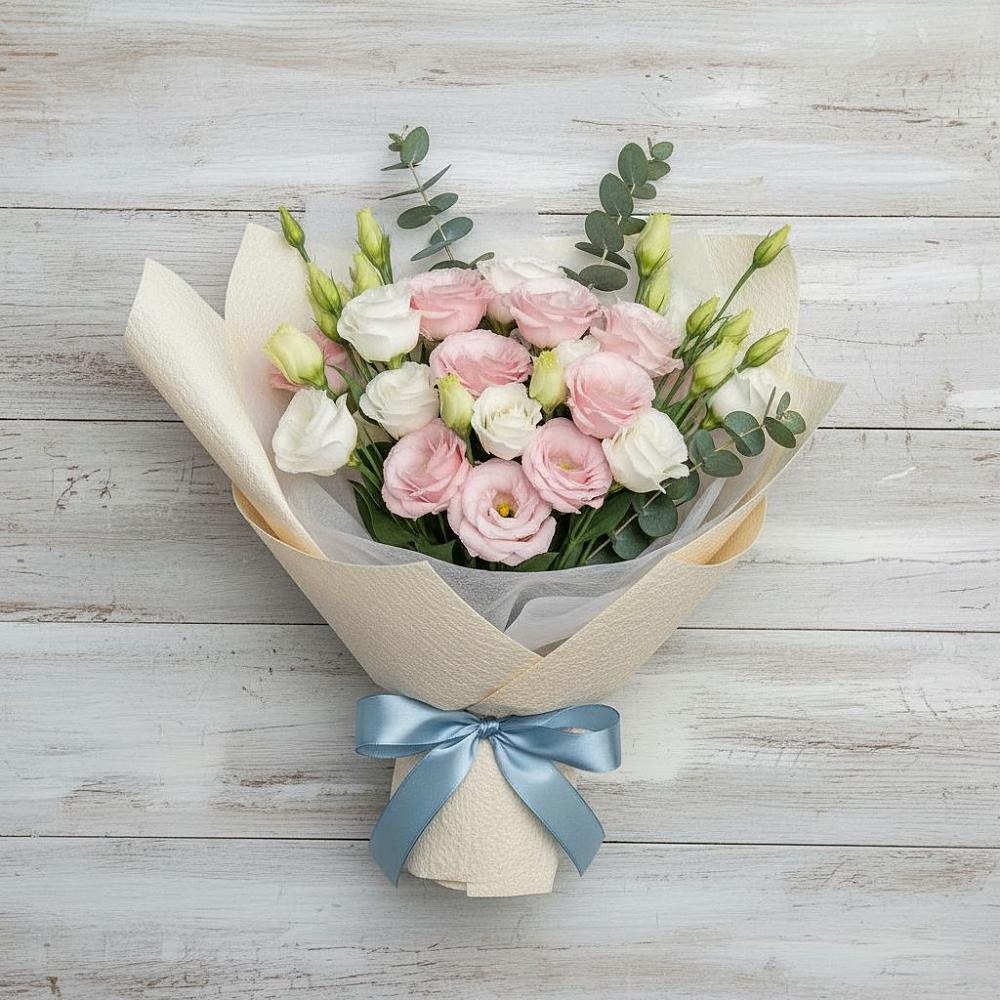 Букет цветов из: Лизиантусы в Новоспасском